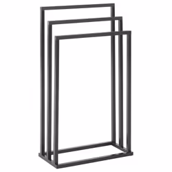 Porte-serviettes en acier avec 3 barres . Fatigué de ne pas savoir où faire sécher vos serviettes ? Alors cet élégant porte-s ...