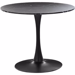 Table de cuisine ronde au design glamour. Cette jolie table de repas au design traditionnel et élégant peut aussi bien trouve ...