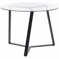 Table de salle à manger avec plateau en verre trempé. Il n'y a pas de meilleur moyen d'attirer l'attention sur votre salle à ...