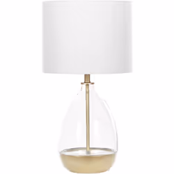 Lampe à poser glamour. Cette lampe de table sophistiquée est la touche finale idéale pour toute chambre à coucher glam, minim ...
