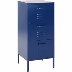 Commode de bureau en acier. Grâce à sa structure mince, cette armoire s'intègre dans n'importe quelle pièce, vous aidant à ma ...