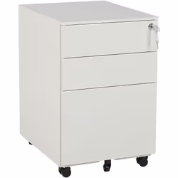 Rangement de bureau à roulettes en acier. Gardez votre bureau à domicile propre et dégagé grâce à cette armoire industrielle. ...