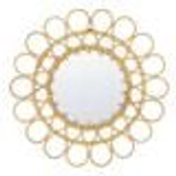 Miroir mural rond en rotin naturel ø 60 cm BABAI