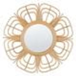 Miroir mural rond en rotin 60cm PASAKU