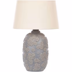 Lampe de chevet en céramique avec abat-jour. Ajoutez une touche d'élégance et illuminez votre maison avec cette lampe de tabl ...