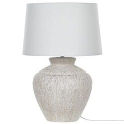 Lampe à poser en céramique blanc crème CAINE