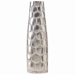 Vase à fleurs en métal 47 cm argenté SUKHOTAI