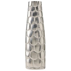 Vase à fleurs en métal 47 cm argenté SUKHOTAI