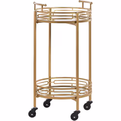 Chariot de cuisine avec étagère. Ajoutez un meuble pratique à votre décoration intérieure avec ce magnifique chariot de bar. ...