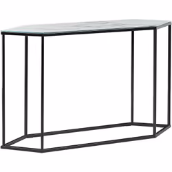 Table d'appoint élégante. Apportez une touche de glamour et placez cette table console à la forme géométrique unique dans vot ...