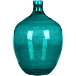 Beliani - Vase Rustique en Verre Turquoise Léger et Robuste 39 cm Roti