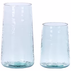 Lot de 2 vases à fleurs transparents GOBI