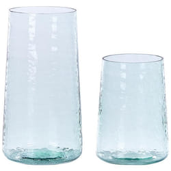 Lot de 2 vases à fleurs transparents GOBI
