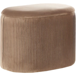 Pouf de Style Glamour avec Espace de Rangement Pratique 41 cm Richland