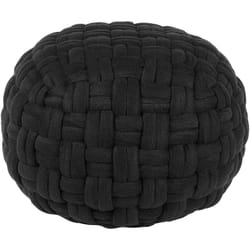 Beliani - Pouf Moderne Multifonctionnel Tressé Noir pour Salon Repose-Pied Hopa