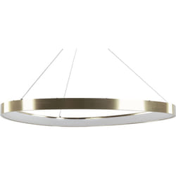 Beliani - Lampe Suspendue avec led Intégrée Forme Ronde en Métal Doré Kraburi