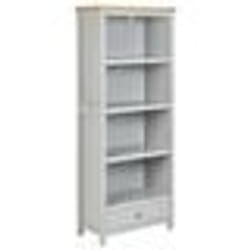 Bibliothèque à 4 niveaux grise CLIO