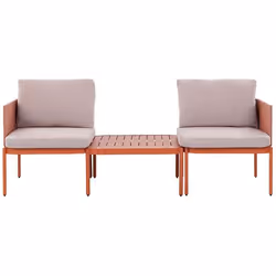 Salon de jardin orange convertible 2 places TERRACINA