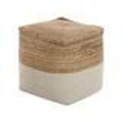 Pouf en jute beige KIRAMA