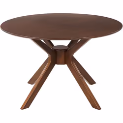 Table de cuisine d'inspiration rétro. Créez un coin repas accueillant avec cette table à manger ronde classique. Le plateau s ...