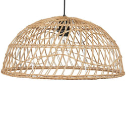 Beliani - Lampe Suspendue Style Boho Abat-Jour Ouvert en Rotin Naturel Beige Ravine