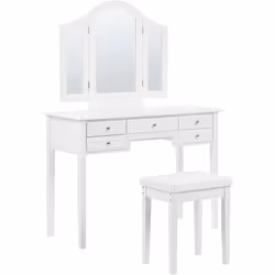 Toilette élégante . Faites passer votre routine matinale à un autre niveau et organisez une véritable zone de stylisme avec c ...
