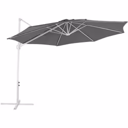 Parasol déporté. Un parasol octogonal qui ajoutera une touche d'élégance à tout patio. Il est doté d'un mécanisme à manivelle ...