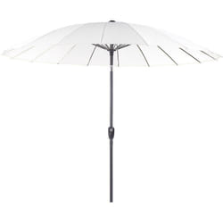 Beliani - Parasol de Jardin Moderne Marché Pied en Aluminium Beige Clair Baia
