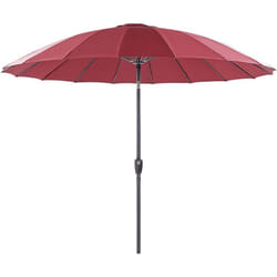 Beliani - Parasol de Jardin Moderne Marché Pied en Aluminium Rouge Foncé Baia