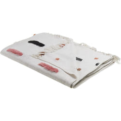 Beliani - Couvre-Lit en Coton Multicolore à Traits et Points de Style Rustique Boho Très Doux Alappuzha