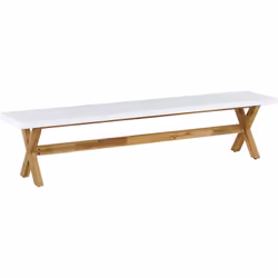 Banc d'extérieur. Préparez votre jardin pour les réunions et les fêtes d'été avec ce banc. Fabriqué en fibrociment, il peut r ...