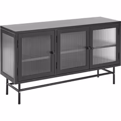 Commode à 3 portes au design industriel. Cette commode combine un style élégant avec une touche industrielle. Fabriquée en ac ...