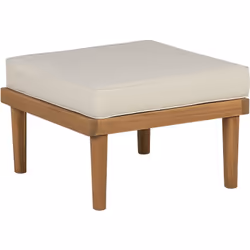 Pouf de jardin. Ce pouf d'aspect naturel sera un ajout parfait à votre espace intérieur et extérieur. Fabriqué en bois d'acac ...