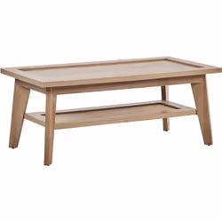 Table basse rustique avec étagère. Cette table basse va certainement attirer l'attention de vos invités. La pièce est fabriqu ...