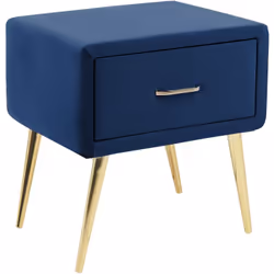 Table de nuit élégante. Rehaussez le look de votre chambre avec cette table de chevet rétro et minimaliste. Son revêtement en ...