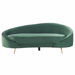 Canapé en velours vert émeraude 3 places SAVAR