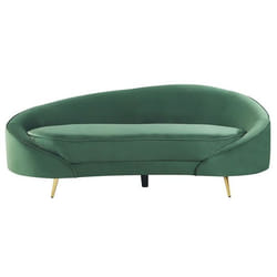 Canapé en velours vert émeraude 3 places SAVAR