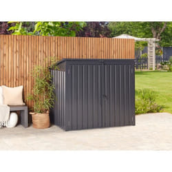 Abri de jardin en acier gris MOENA