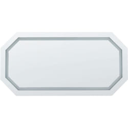Miroir Mural de Salle de Bains à led Blanc Moderne Argenté 120 x 60 cm Locmariaquer