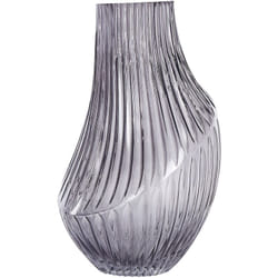 Beliani - Vase en Verre Décoratif Moderne à Fleurs Gris 36 cm pour Table Accessoire Myrsina