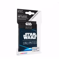 Asmodee Star Wars: Unlimited Art Sleeves - Space Blue, Boîtier, Bleu, 61 pièce(s)