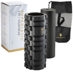 Rouleau de massage - CAPITAL SPORTS - Tomaj Elite - 2 en 1 - 33x14x14 cm - Noir