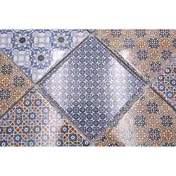 Mosani MOS22B-1404 carreau Mosaique Gris, Bleu, Blanc