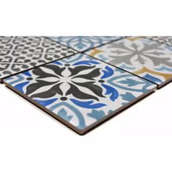 Mosani MOS22B-1406 carreau Mosaique Gris, Bleu