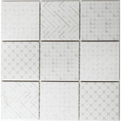 Mosani MOS22B-1401 carreau Mosaique Blanc