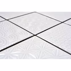Mosani MOS22B-0104 carreau Mosaique Blanc