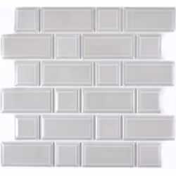 Mosani MOS26WM-0202, Mosaique, Vitrocéramique, Gris, Intérieure, Rectangle, 294 mm