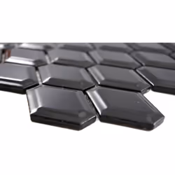 Mosani MOS13MD-0301 carreau Mosaique Noir