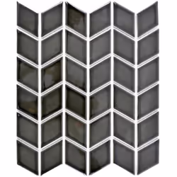 Mosani MOS13DS-0302, Mosaique, Vitrocéramique, Noir, Intérieure, Rectangle, 266 mm
