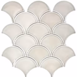 Mosani MOS13-FS02, Mosaique, Vitrocéramique, Gris, Intérieure, Rectangle, 256 mm